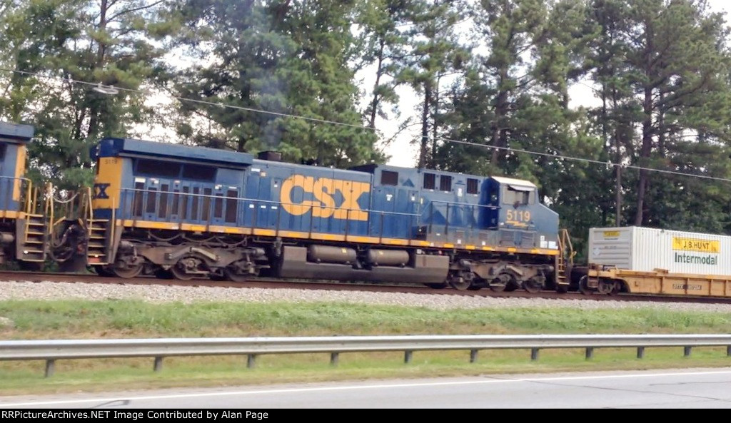 CSX 5119 runs second